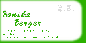 monika berger business card